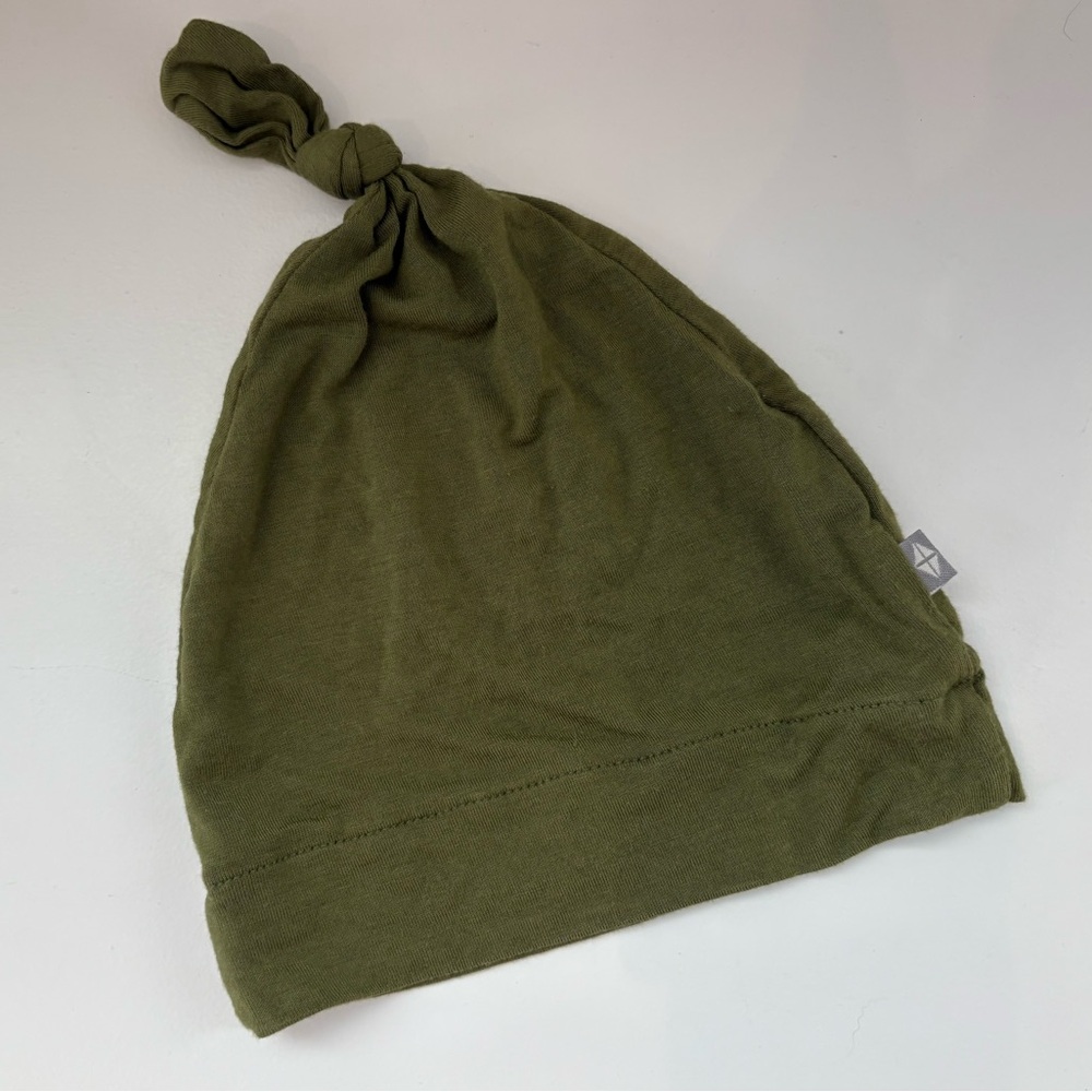Kyte BABY Knotted Cap - Olive Green - 3-6 months